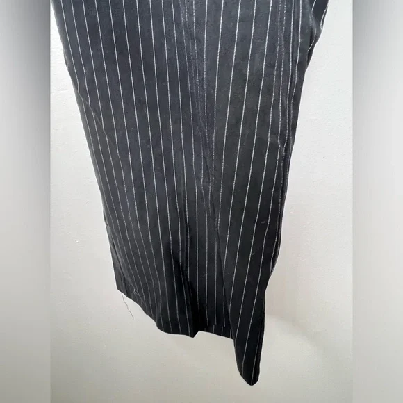 Black with White Pin-Stripes Dress Pants - Picture 3 of 5